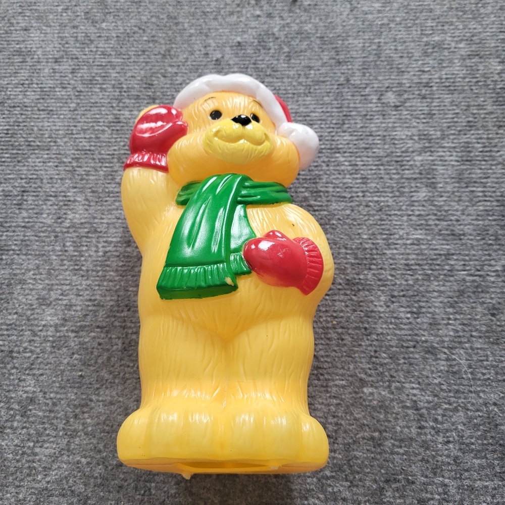 EUC Vintage General Foam Blow Mold - Christmas Teddy Bear